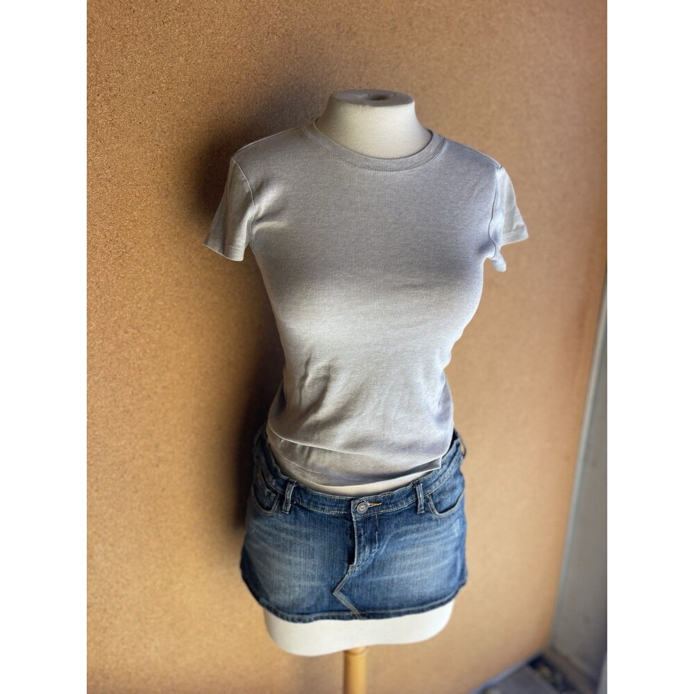 Ralph Lauren Women’s 100% Cotton T Shirt Grey Short Sleeve Size Small